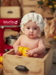 عکاسی نوزاد با تم Bakery
